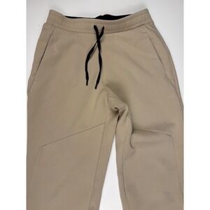 DSG Men Tan Jogger Pants Athletic Casual Size S Drawstring Zipper Pocket